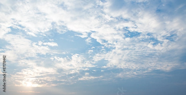 Obraz Bule sky  on a cloudy