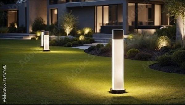 Fototapeta Modern lamp in the house