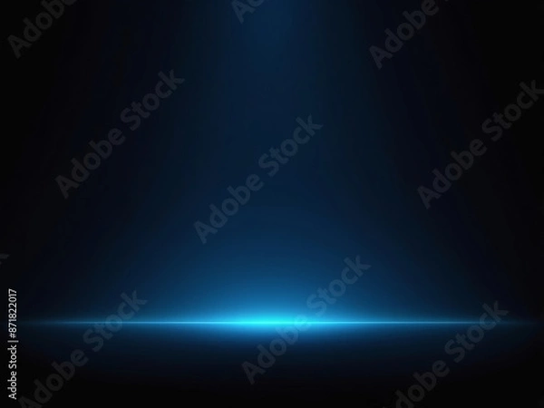 Obraz Dark blue purple glowing grainy gradient background black noise texture poster header banner design