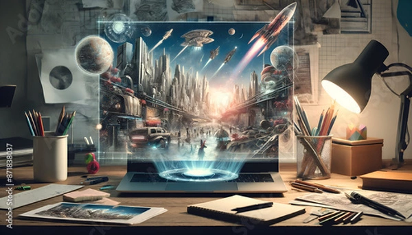 Fototapeta Futurescape: Imagination Unleashed