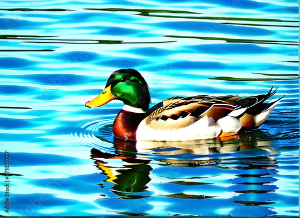 Fototapeta duck generative ai