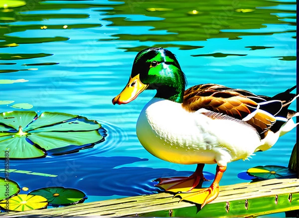 Fototapeta duck generative ai