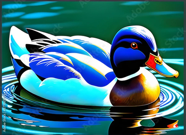 Fototapeta duck generative ai