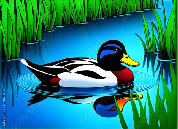 Fototapeta duck generative ai