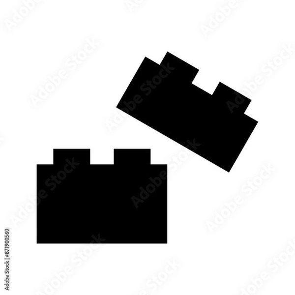 Obraz Toy Bricks Icon Vector Symbol Design Illustration