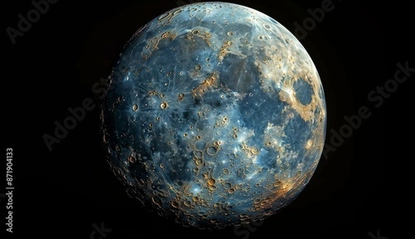 Fototapeta mercury  on black background