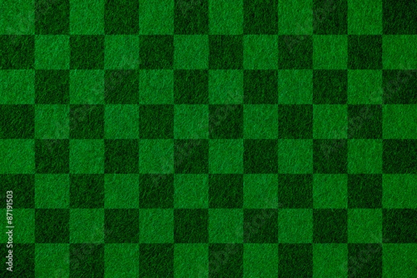 Obraz フェルト生地の市松模様