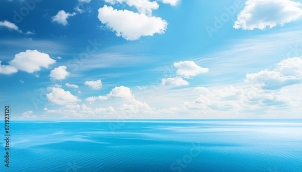 Fototapeta blue sky and sea