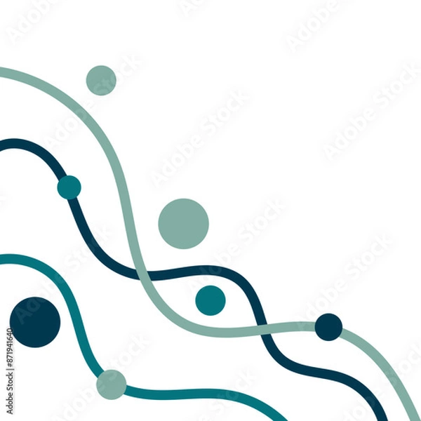 Fototapeta Wave Line Corner