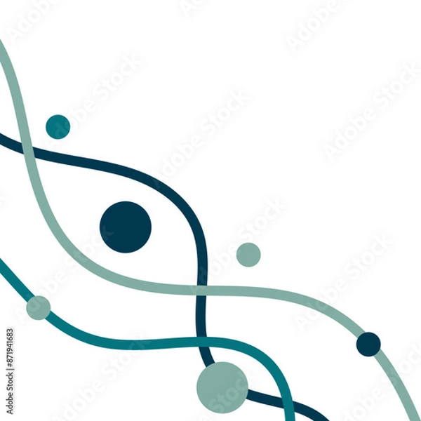 Fototapeta Wave Line Corner