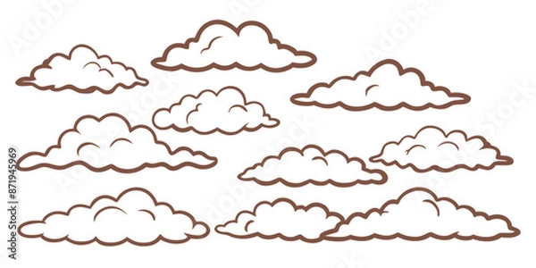 Fototapeta There are various kinds of clouds that can be seen in the sky