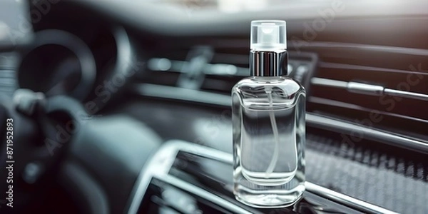 Fototapeta Durable Car Freshener Maintains a Fresh Smelling Vehicle with Invigorating Scents. Concept Car Accessories, Air Fresheners, Automotive Care, Long-lasting Scents, Vehicle Maintenance