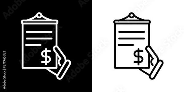 Fototapeta Business license icon. Business icon. Target. Admin. Work Team. Black icon. Silhouette.