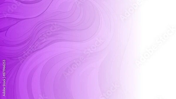 Fototapeta Purple to white wallpaper. Elegant gradient Background fading from Purple to White. Purple Abstract background Flowing White from Right to Left. features a captivating display of vibrancy. Copy Space
