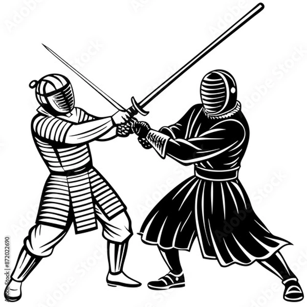 Fototapeta Two Swordman