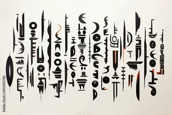 Obraz Modernism Calligraphy Spirituality Sudanese Displacement Identity 