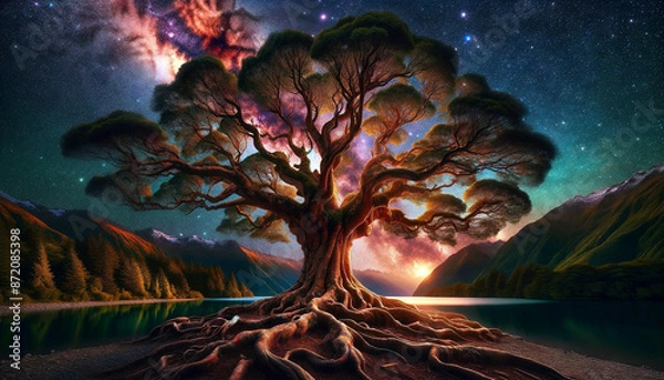 Fototapeta cosmic tree