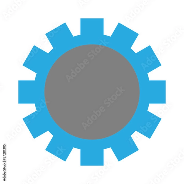Fototapeta Settings Vector Flat Icon Design