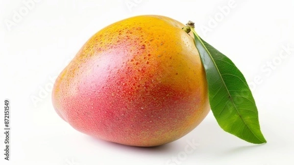 Obraz Mango with clipping path on white background