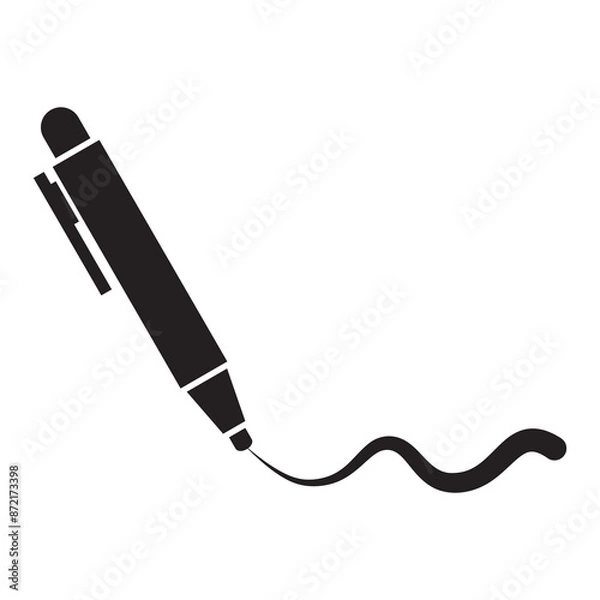 Obraz Pen Tool Icon Vector Illustration Flat Design