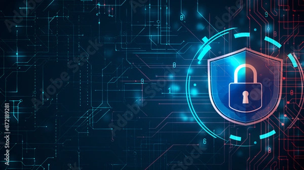 Obraz Cadenas cybersécurité 3D