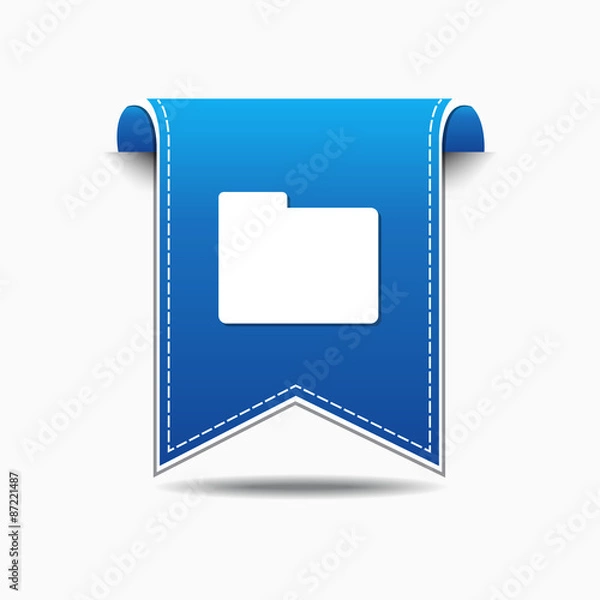 Fototapeta Folder Blue Vector Icon Design