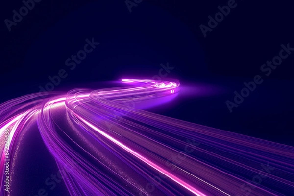 Obraz Purple backgraound, light, night, speed, wave, 