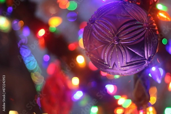 Obraz christmas tree lights