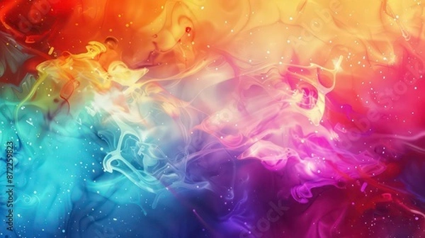 Obraz Colorful abstract background. Generative AI