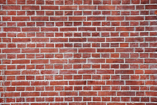 Fototapeta Old red brick wall background