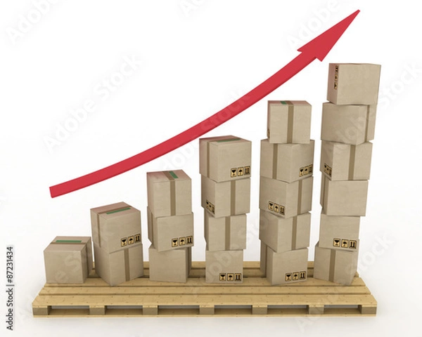 Obraz Diagram of increasing exportation