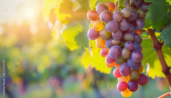 Obraz Fresh Grapes in Sunlight