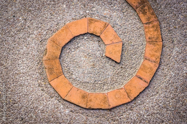 Obraz Spiral shaped brick