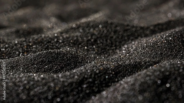 Fototapeta Dark Sand Texture Background with Copy Space for Design Elements.