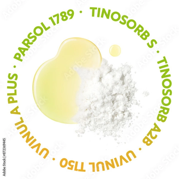 Obraz Amino acid compounds on a white background