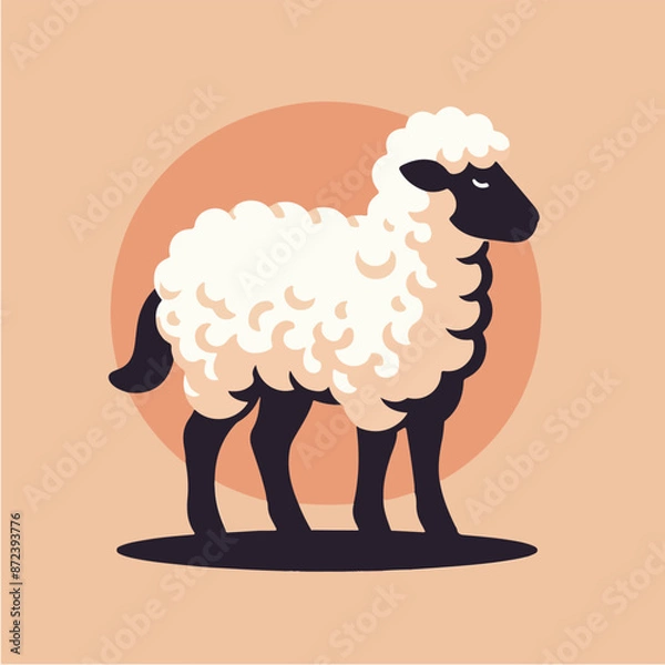 Obraz Illustration of a sheep