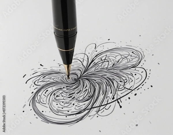 Fototapeta black marker pen 