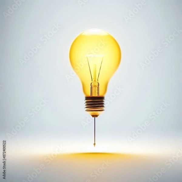 Obraz Yellow round light bulbs