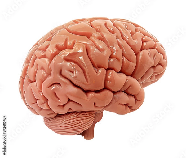 Fototapeta Brain isolated on transparent background