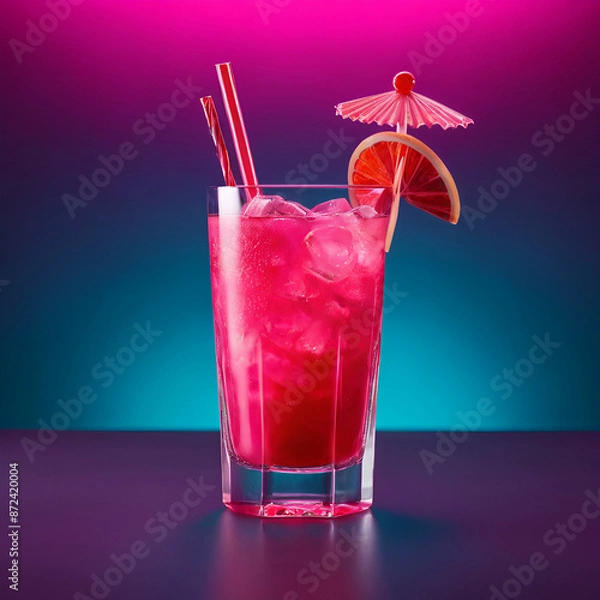 Fototapeta Pink drink