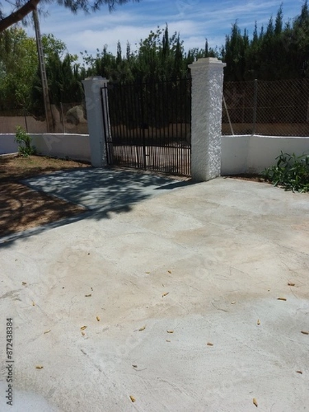 Obraz Newly Constructed Concrete Driveway Path