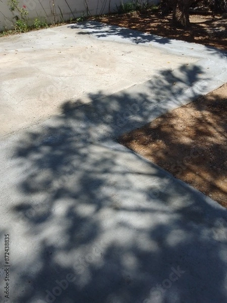 Obraz Newly Constructed Concrete Driveway Path