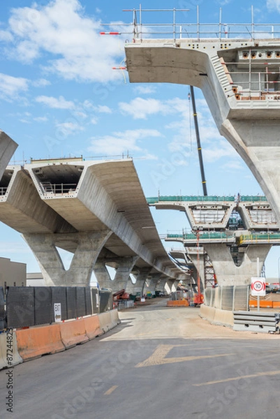 Fototapeta road under construction