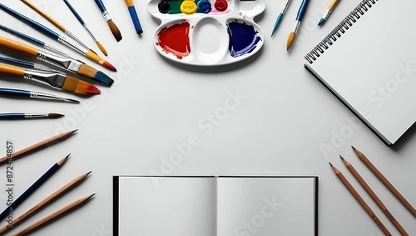 Fototapeta Kids Copy Space Background with Flame Elements