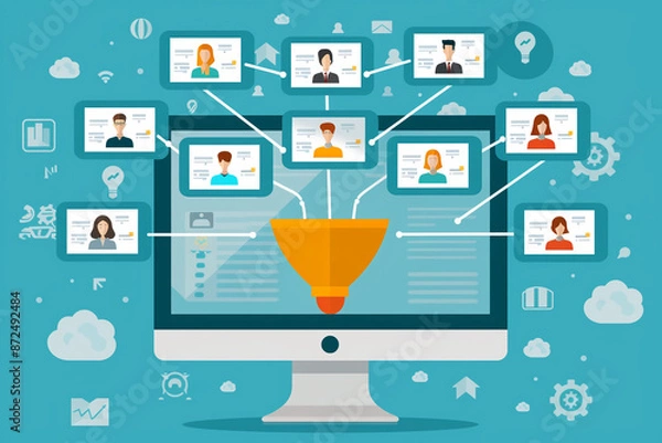 Fototapeta CRM for managing referral programs