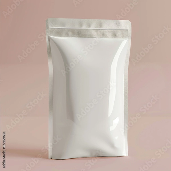 Fototapeta A Modern realistic blank plastic packag design for the product with background