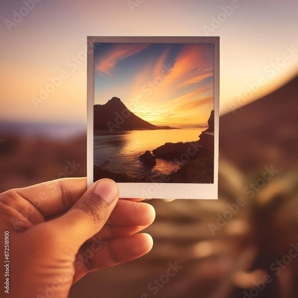 Obraz sunset in the hands