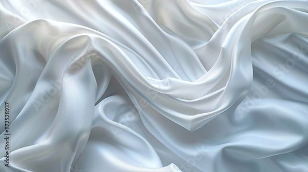 Obraz White abstract silk background