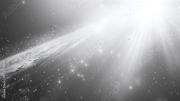 Obraz rays of light on black backgroud