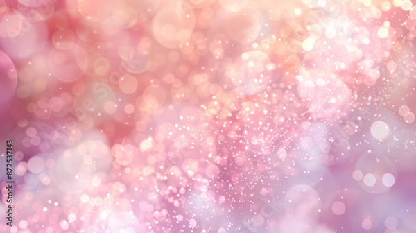 Obraz Light pink bokeh light pattern with a soft and dreamy background